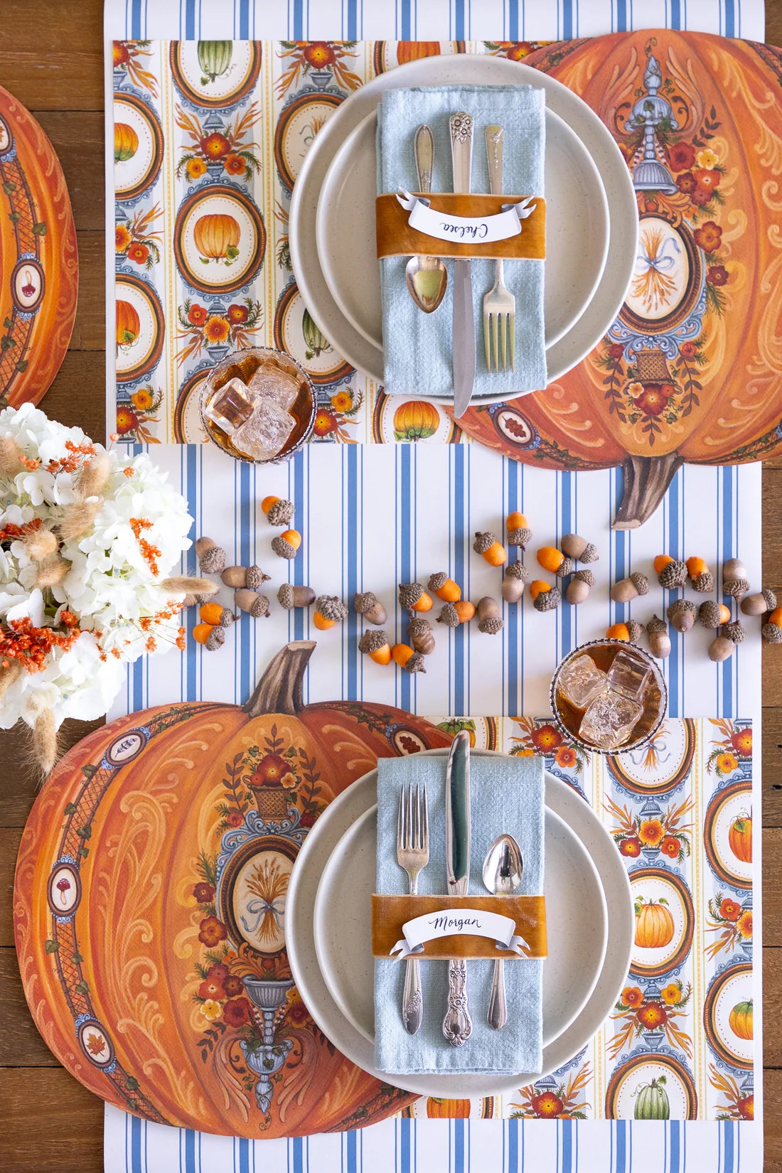Hester & Cook Die-cut Antique Pumpkin Placemat