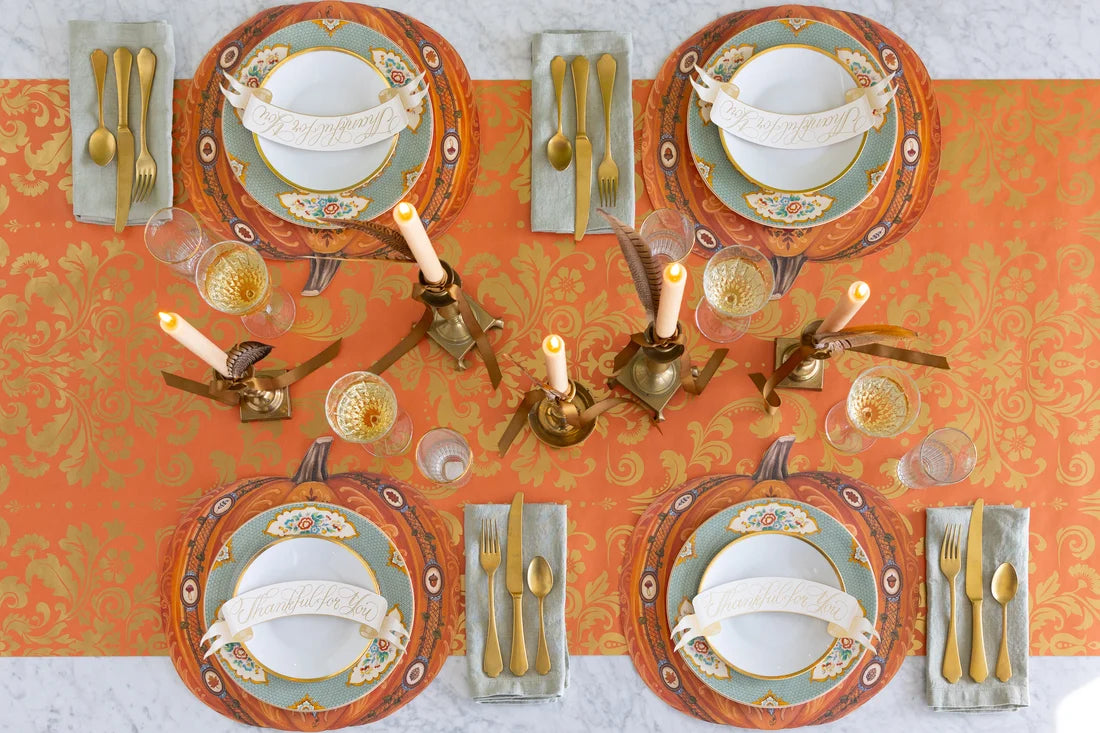 Hester & Cook Die-cut Antique Pumpkin Placemat