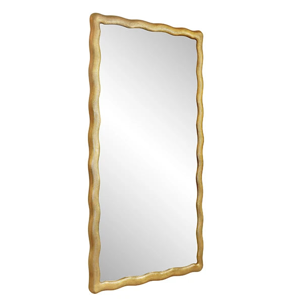 Worlds Away Kylo Mirror, Brushed Brass