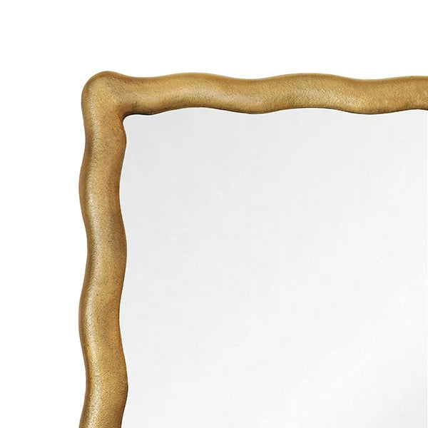 Worlds Away Kylo Mirror, Brushed Brass