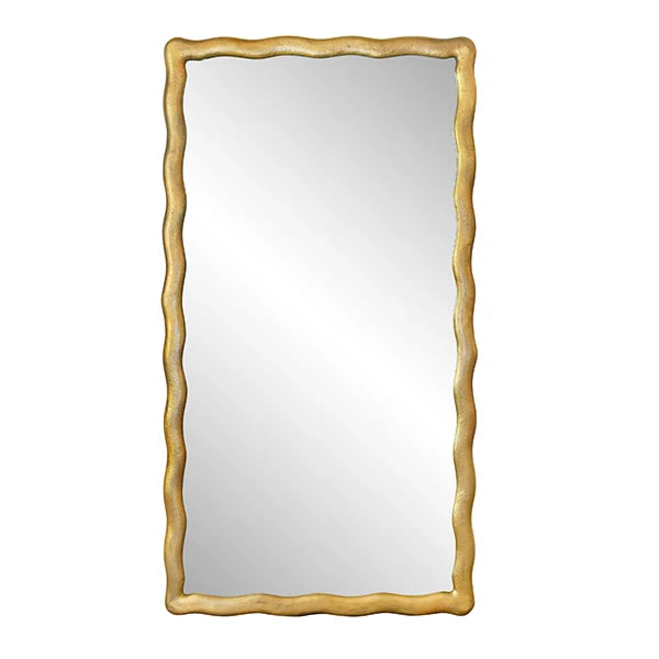 Worlds Away Kylo Mirror, Brushed Brass