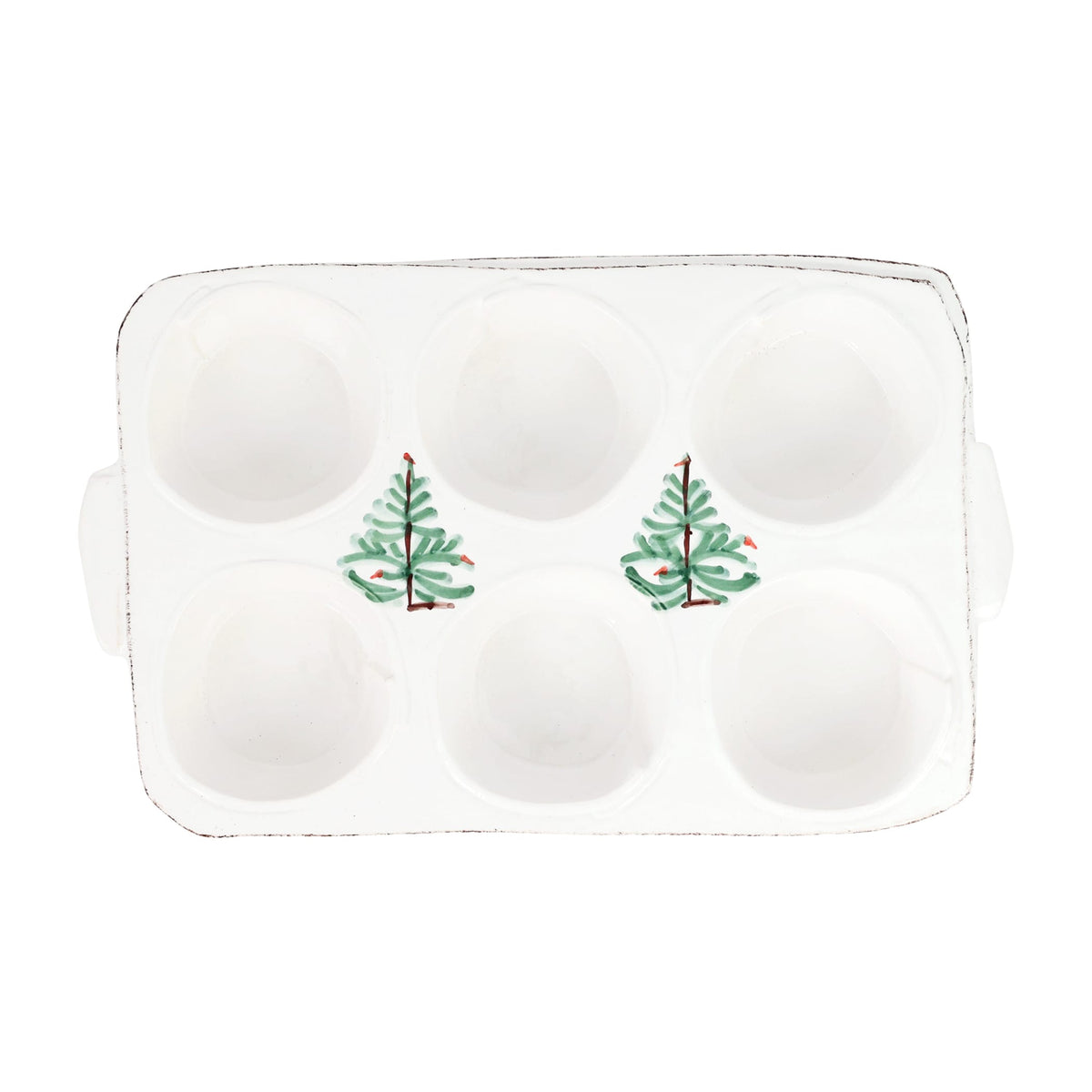 Vietri Lastra Holiday Muffin Pan
