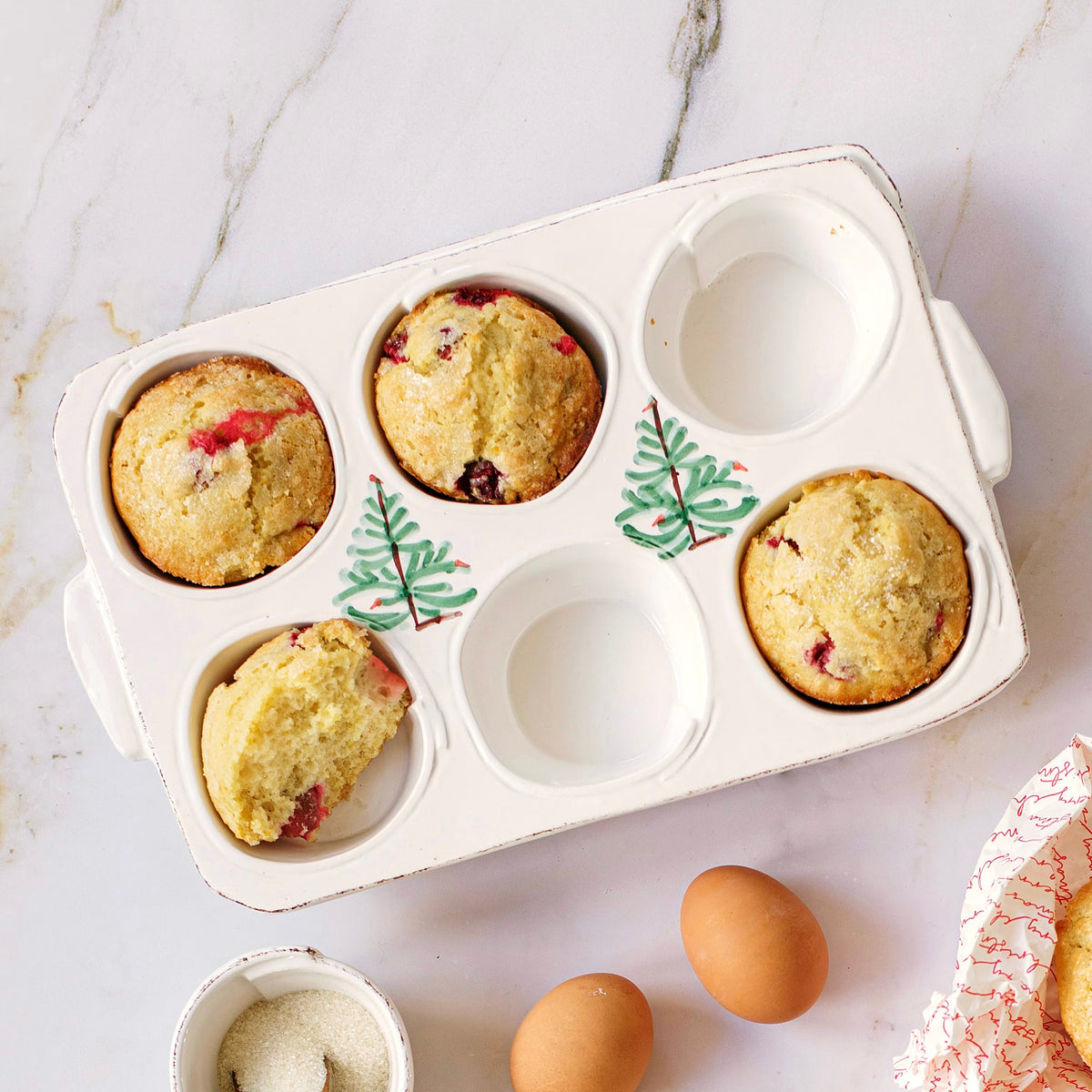 Vietri Lastra Holiday Muffin Pan