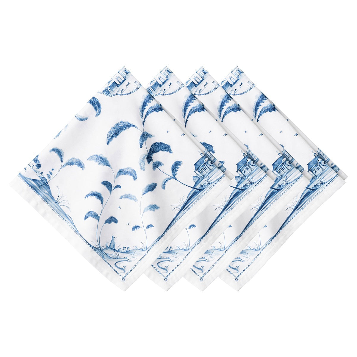 Juliska Country Estate Napkins Set of 4, Delft Blue