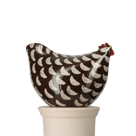 Speckled Black & White Poulette, Medium