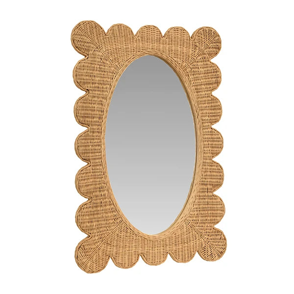 Worlds Away Lillian Mirror, Natural
