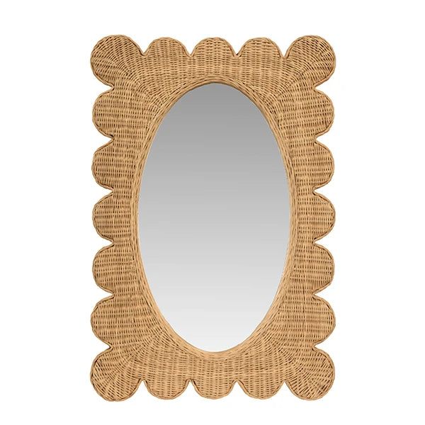 Worlds Away Lillian Mirror, Natural