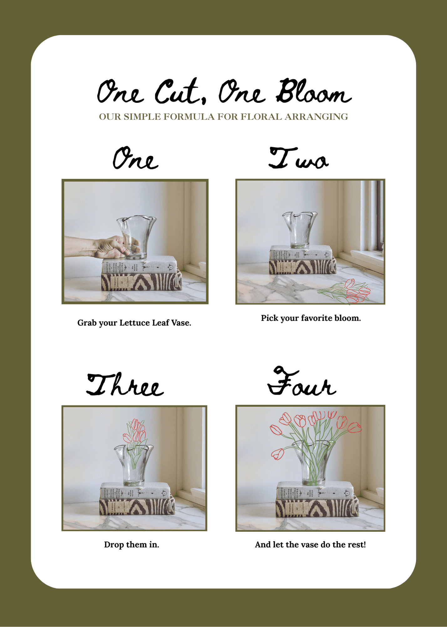 Lettuce Leaf Vase, Smokey Amethyst