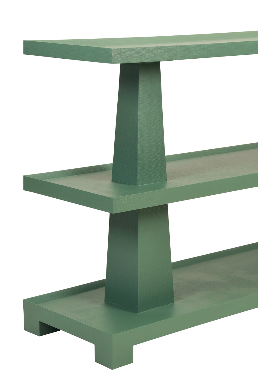 Worlds Away Lowen Console, Green