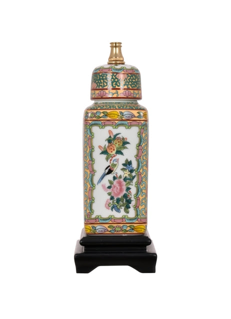 Bondry Rose Medallion Tea Jar Lamp