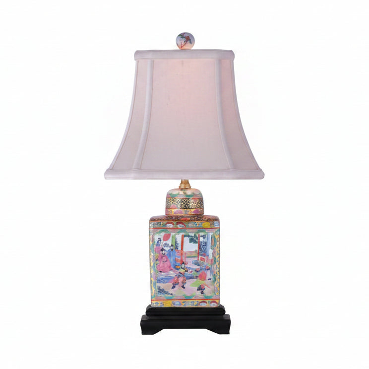 Bondry Rose Medallion Tea Jar Lamp