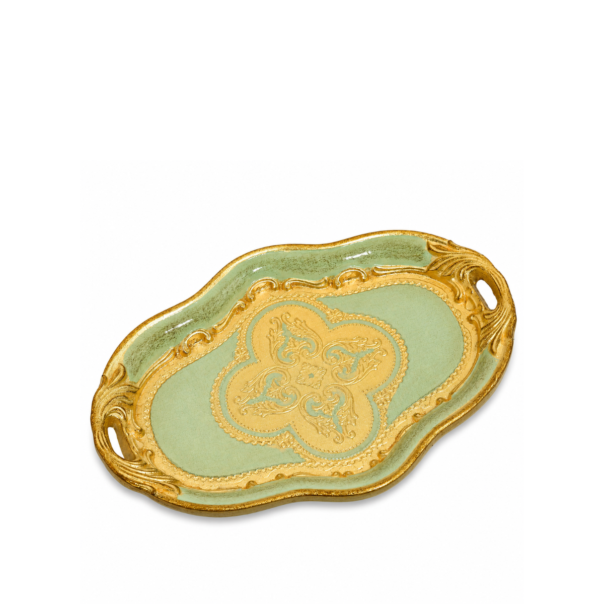 Agnella Oval Small Tray, Sage