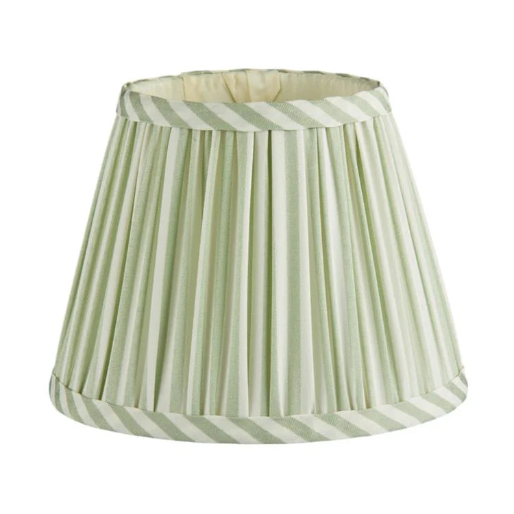 Addison Ross Sage Green Striped Lampshade - 6"