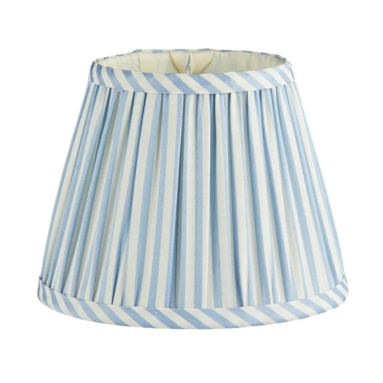 Addison Ross Periwinkle Blue Striped Lampshade - 6"