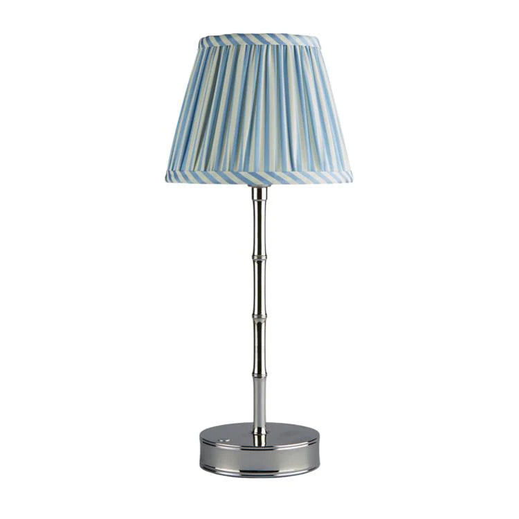 Addison Ross Periwinkle Blue Striped Lampshade - 6"