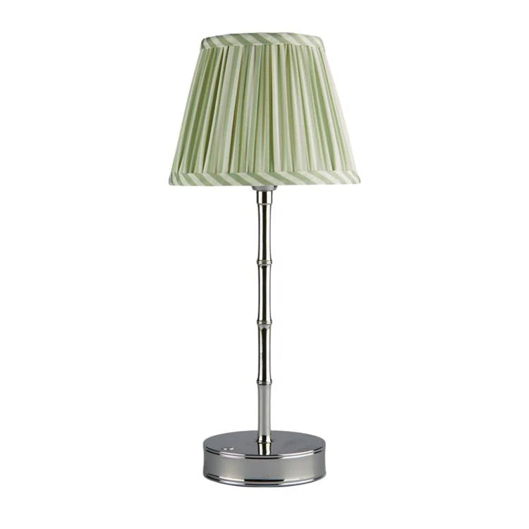 Addison Ross Sage Green Striped Lampshade - 6"