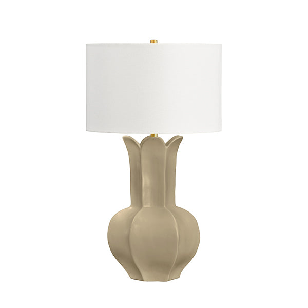 Worlds Away Lyla Table Lamp, Beige