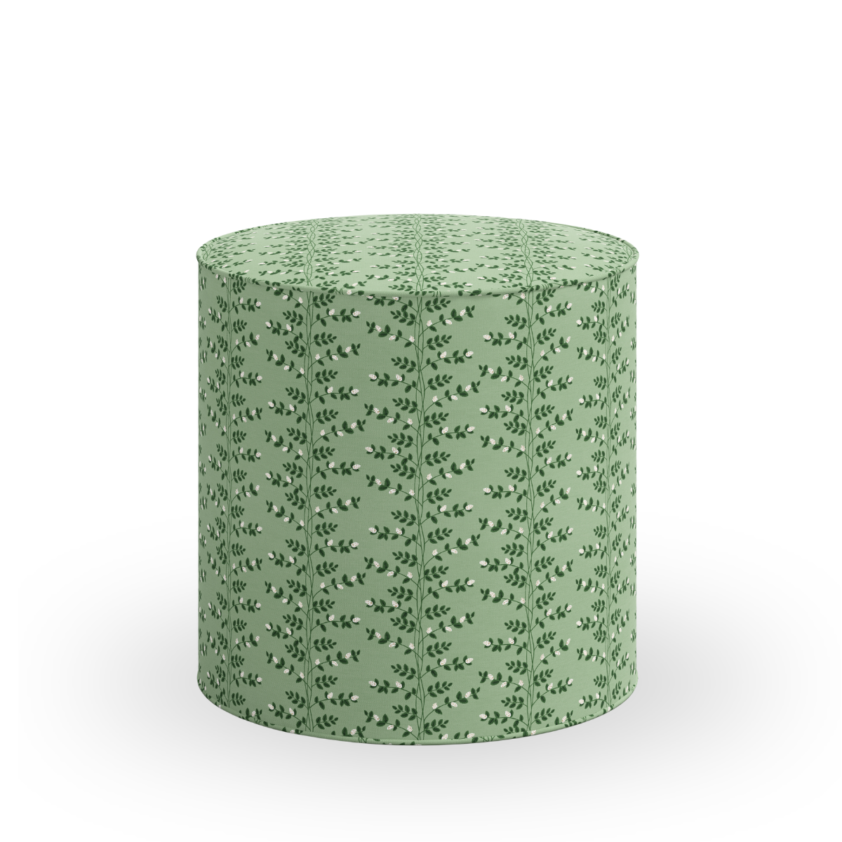Lauren Round Ottoman, Climbing Vines
