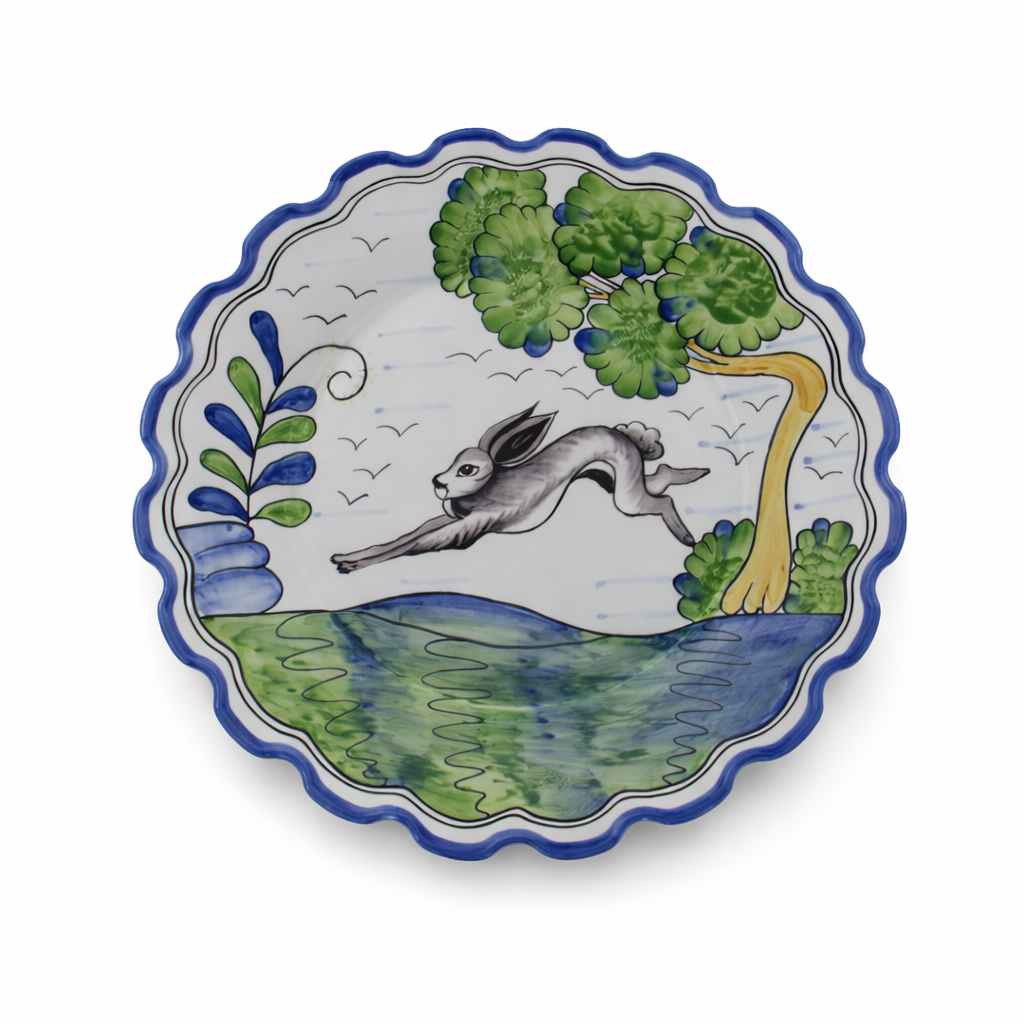 Le Lapin Scalloped Dinner Plate