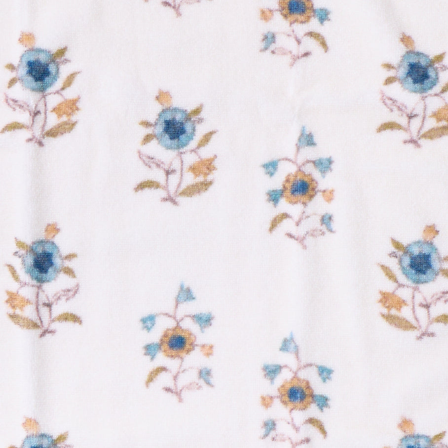 Leah O'Connell x Weezie Floral Scallop Hand Towel Pair, Cora