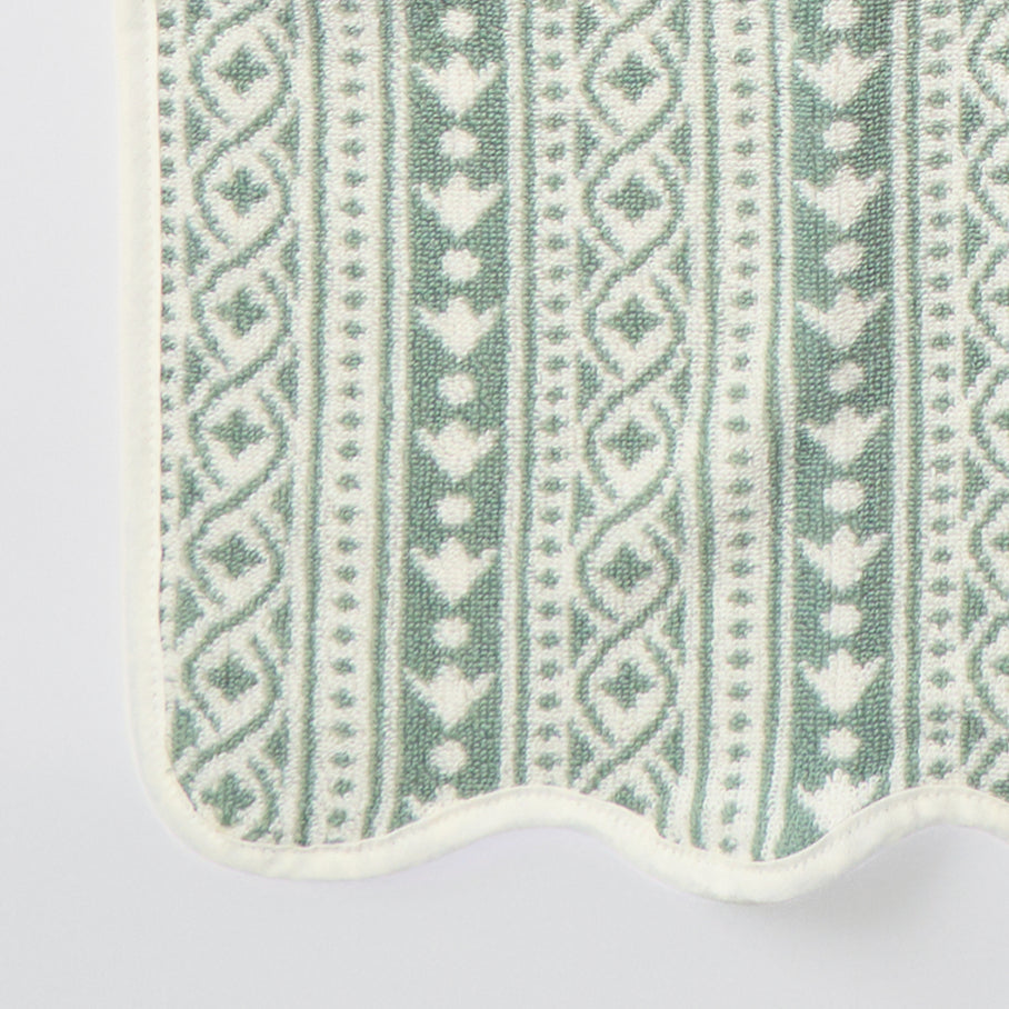 Leah O'Connell x Weezie Floral Scallop Bath Towel, Georgie