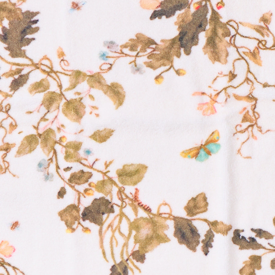 Leah O'Connell x Weezie Floral Scallop Hand Towel Pair, Vivian Magnolia