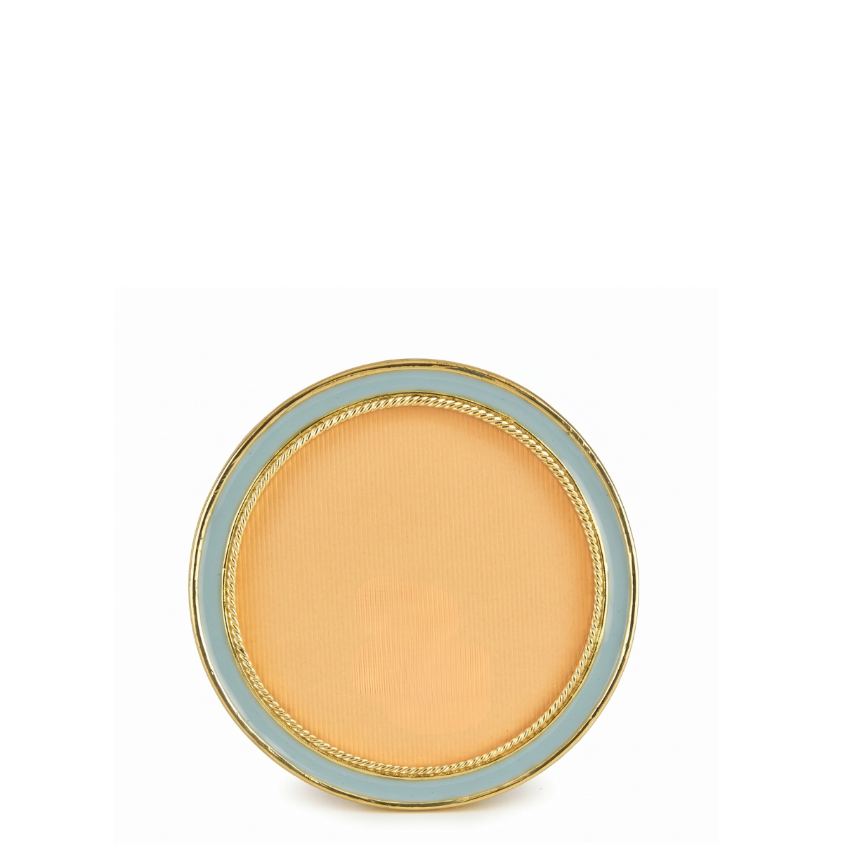 Leslie Round Enamel Small Frame, Light Blue