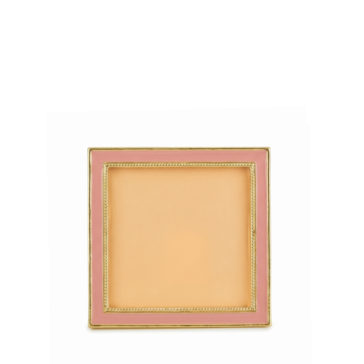 Leslie Square Enamel Small Frame, Pink