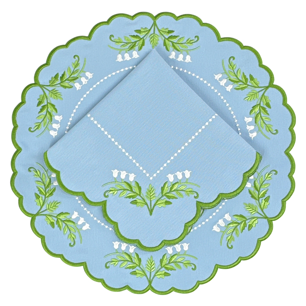 Tilly Lily of the Valley Placemats, Set of 4
