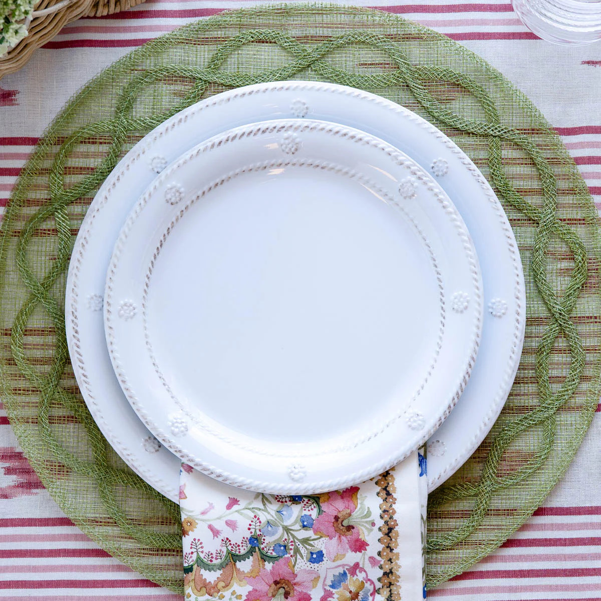Juliska Berry & Thread Melamine Dinner Plate, Whitewash