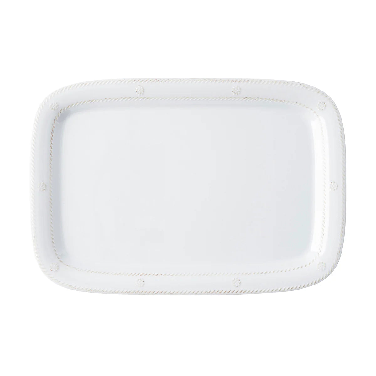 Juliska Berry & Thread Melamine 16" Tray, Whitewash
