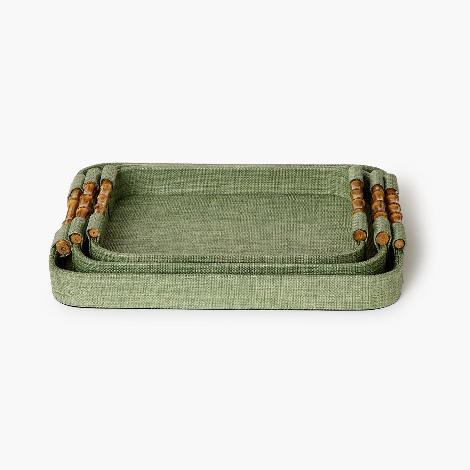Trefle Faux Seagrass Tray, Multi Sizes