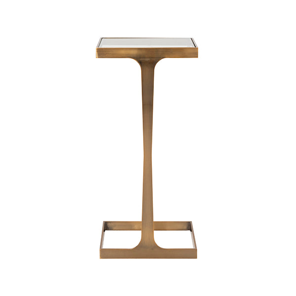 Worlds Away Maisel Accent Table, Antique Brass