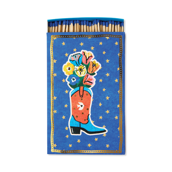 Cowboy Boot Large Rectangle Boxed Matches