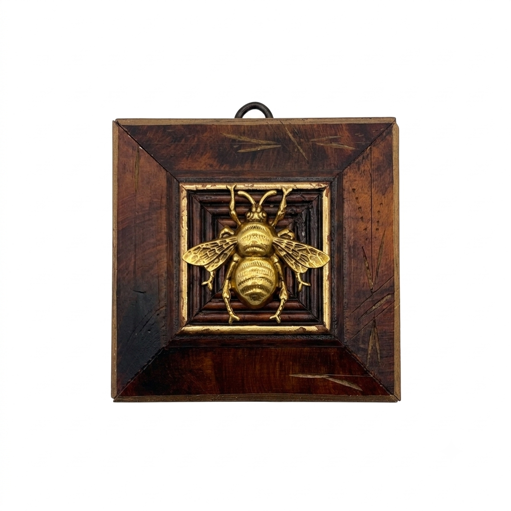 Museum Bee, Burled Frame with Grande Bee