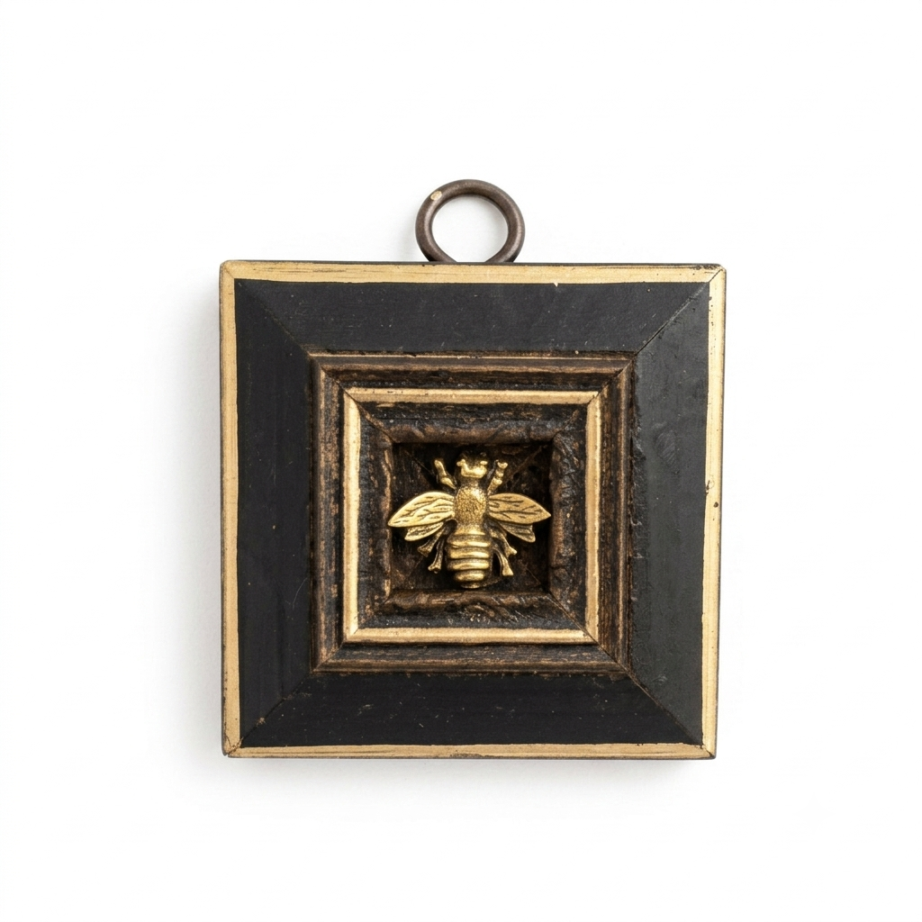 Museum Bee, Lacquered Frame with Napoleonic Bee