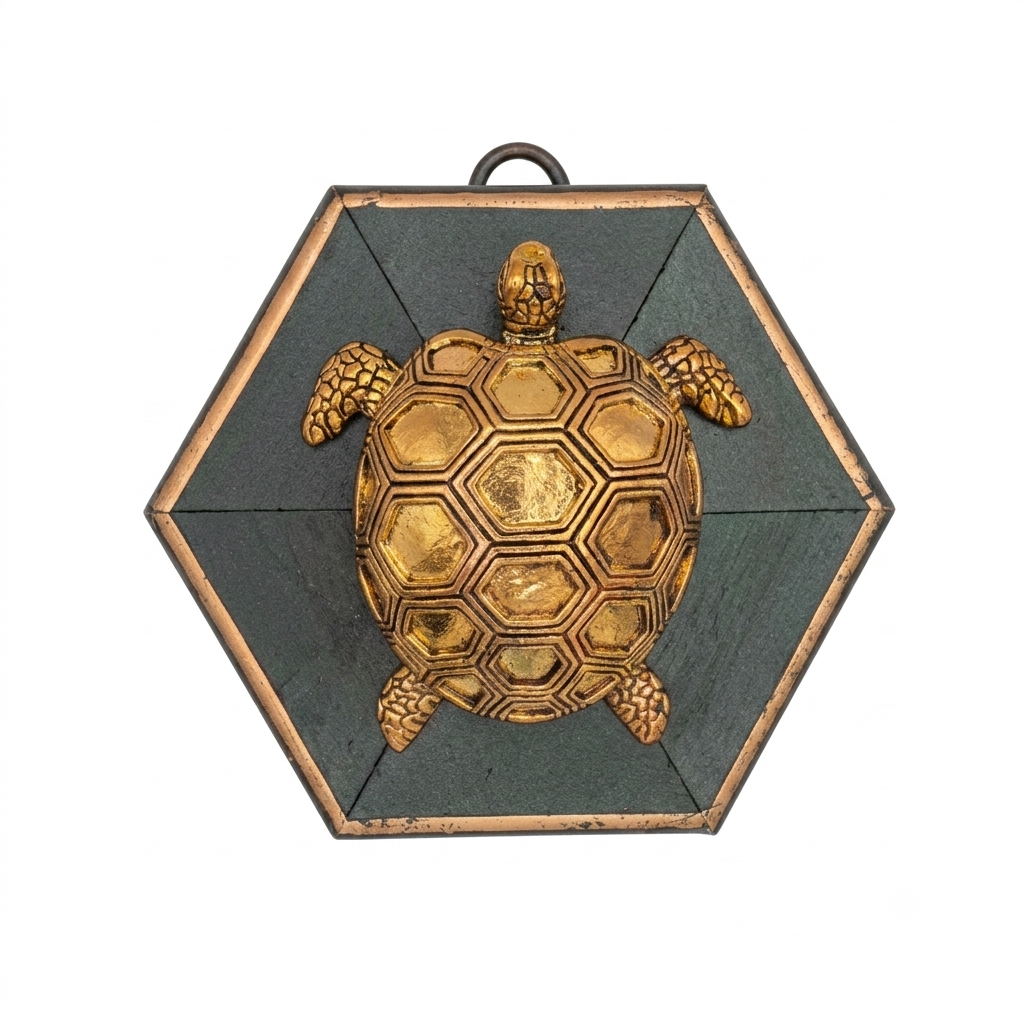 Museum Bee, Painted Frame with Turtle
