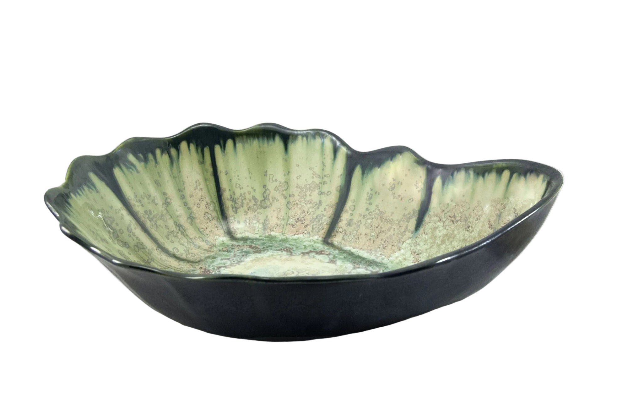 Medium Nesting Bowl, Mint and Charcoal