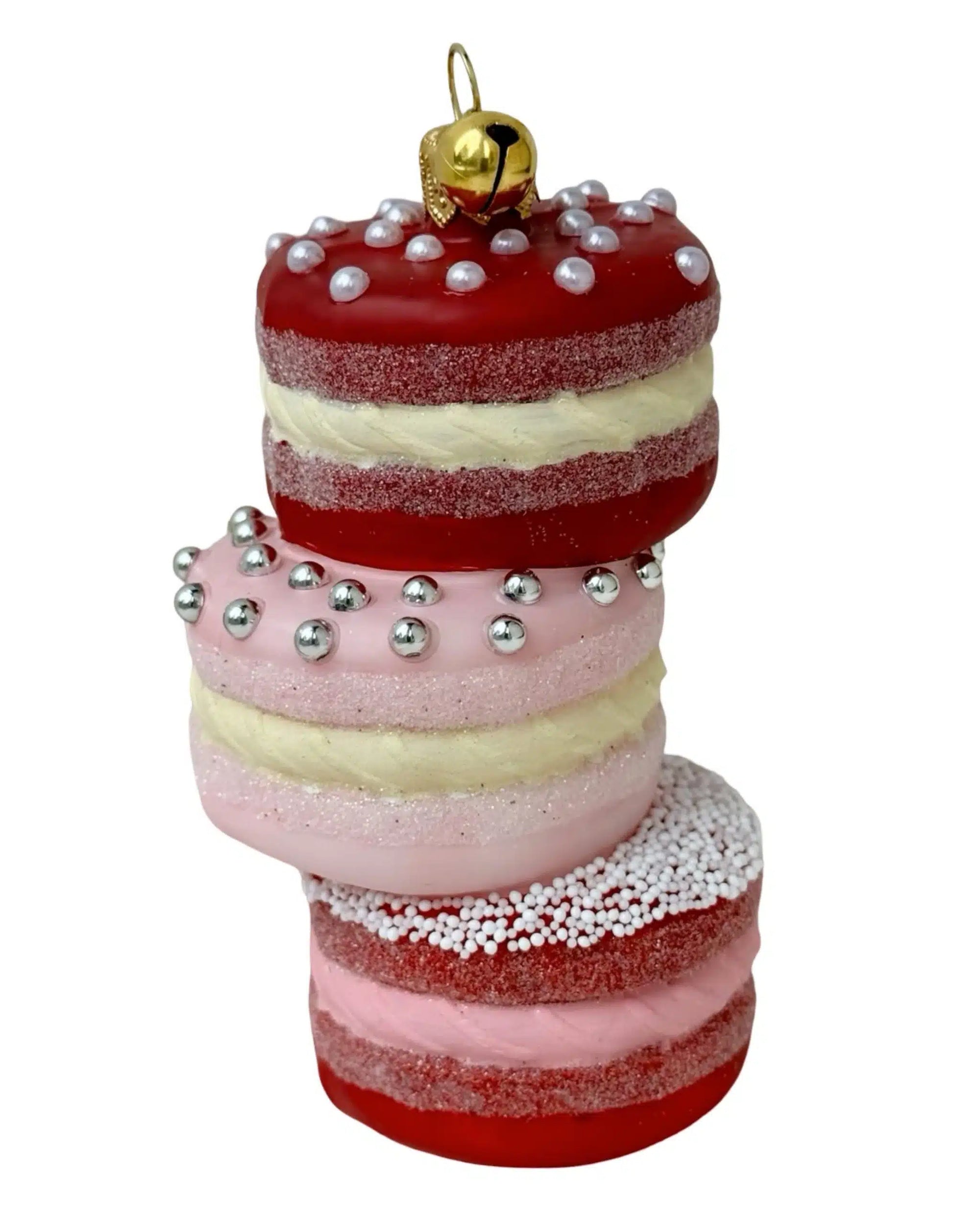 Jingle Nog Merry Macarons Polish Glass Ornament