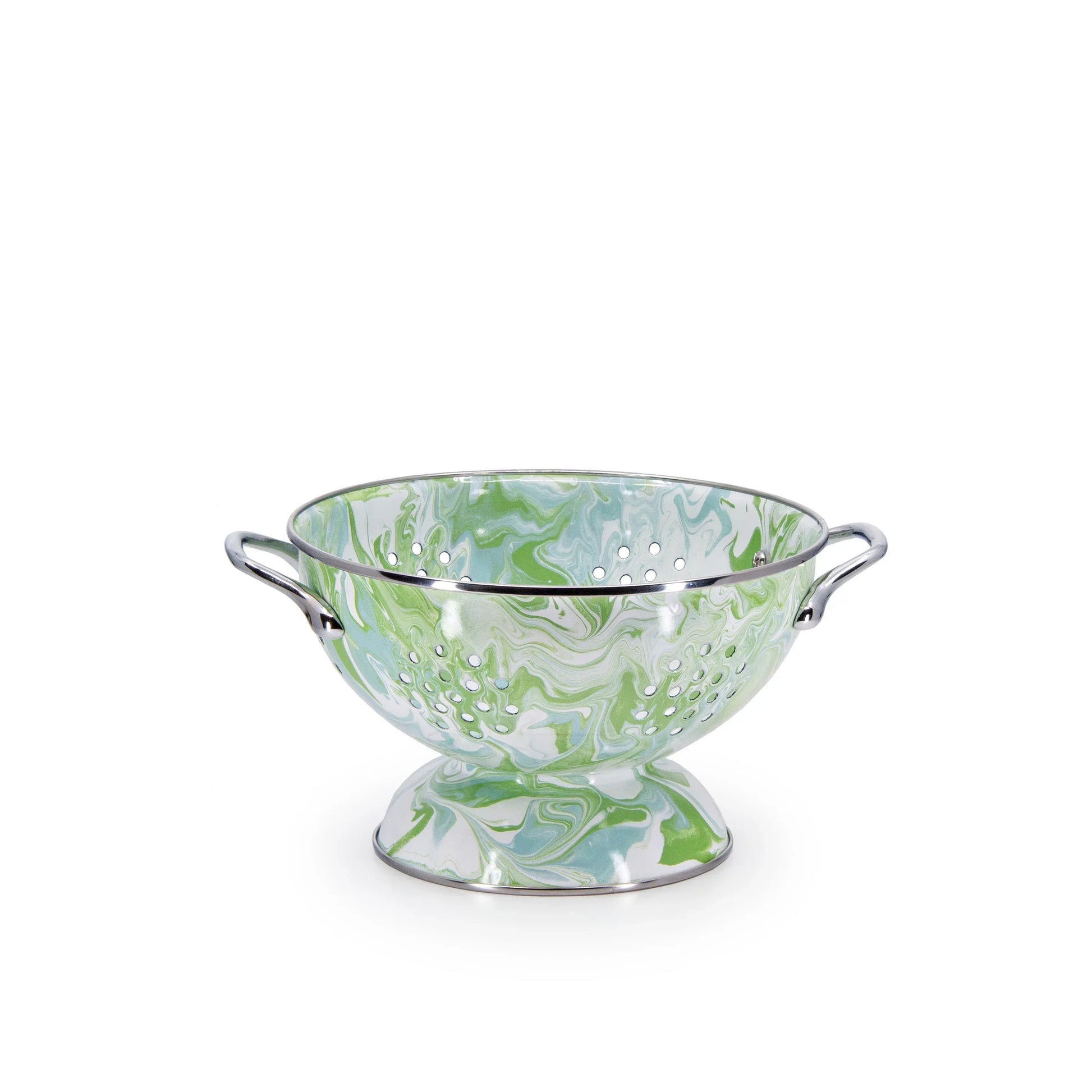 Golden Rabbit Enamelware Modern Monet Colander, Medium