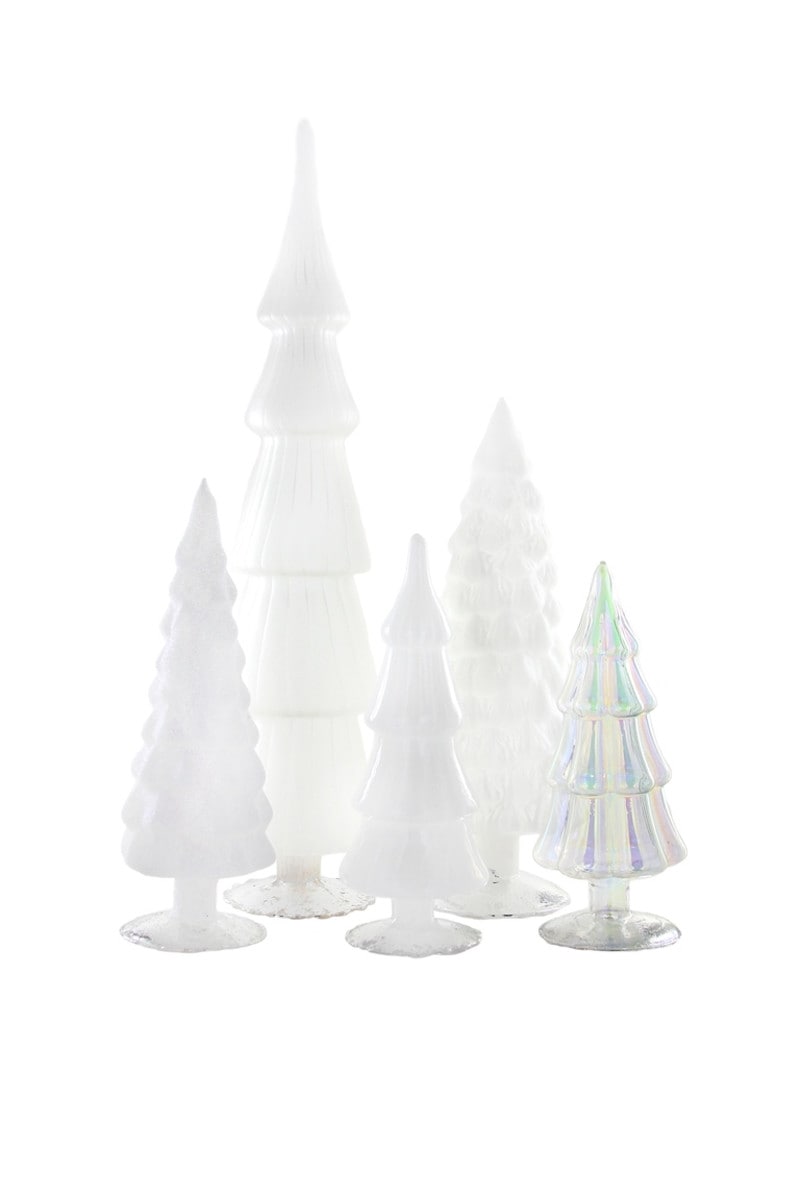 Ice Glass Trees, Set of 5