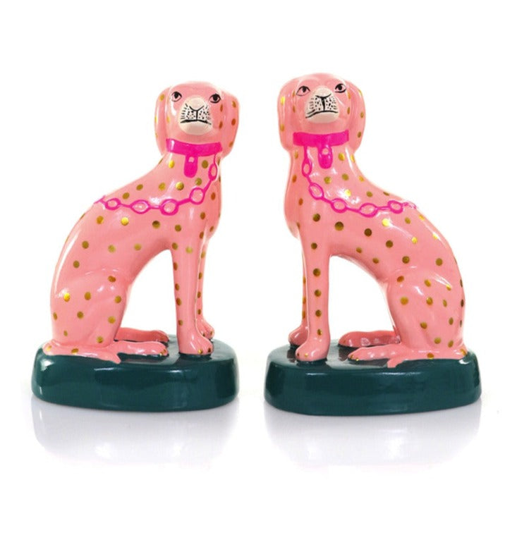 Pink Preppy Dalmatians, Pair