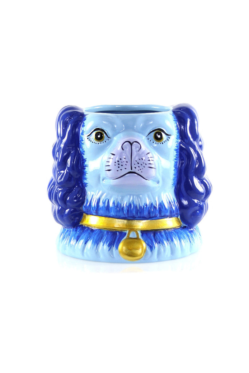 Preppy Staffordshire Vase, Blue