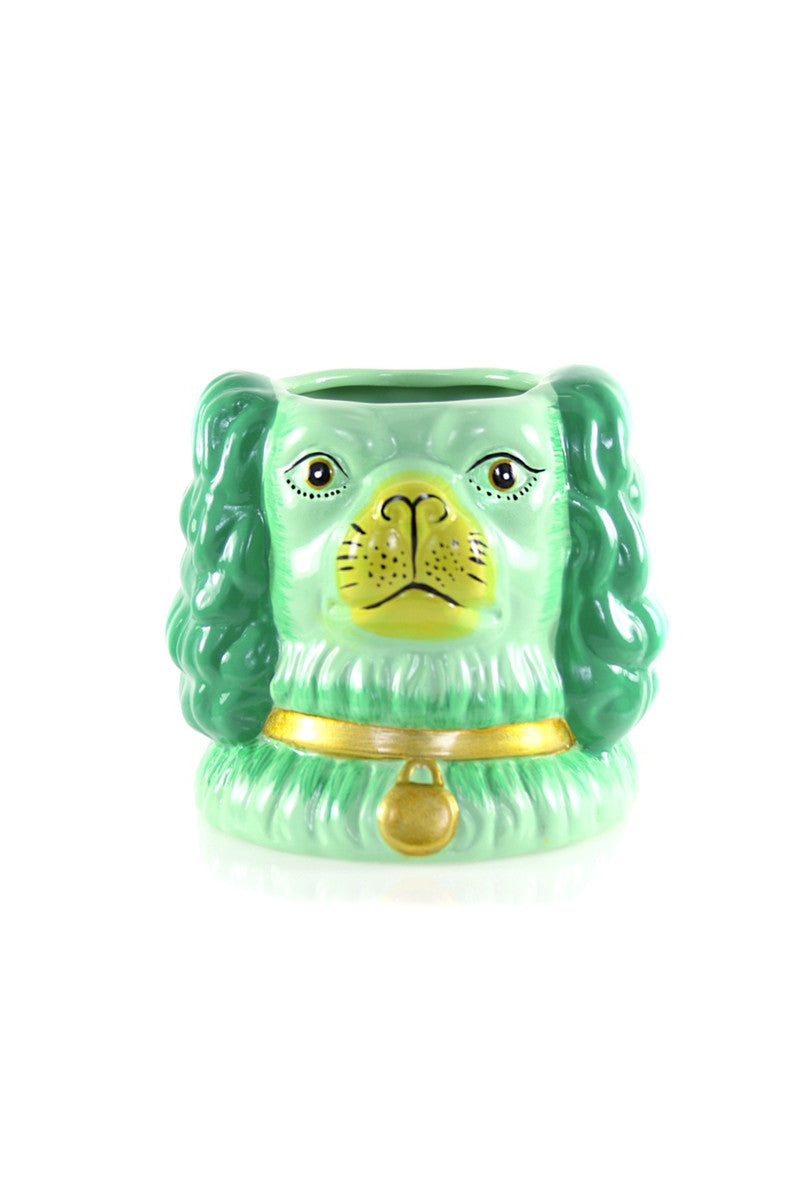 Preppy Staffordshire Vase, Green