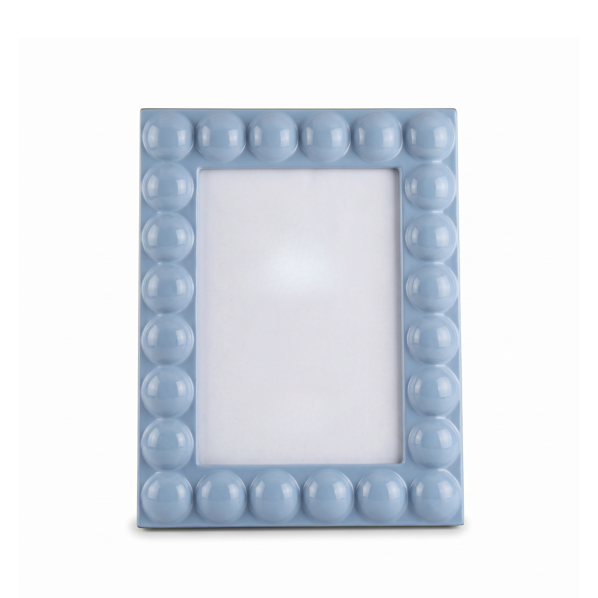 Marshal Light Blue Lacquered Wood Frame, Multi Sizes