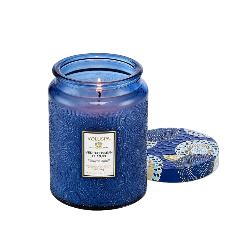 Voluspa Mediterranean Lemon Large Jar Candle
