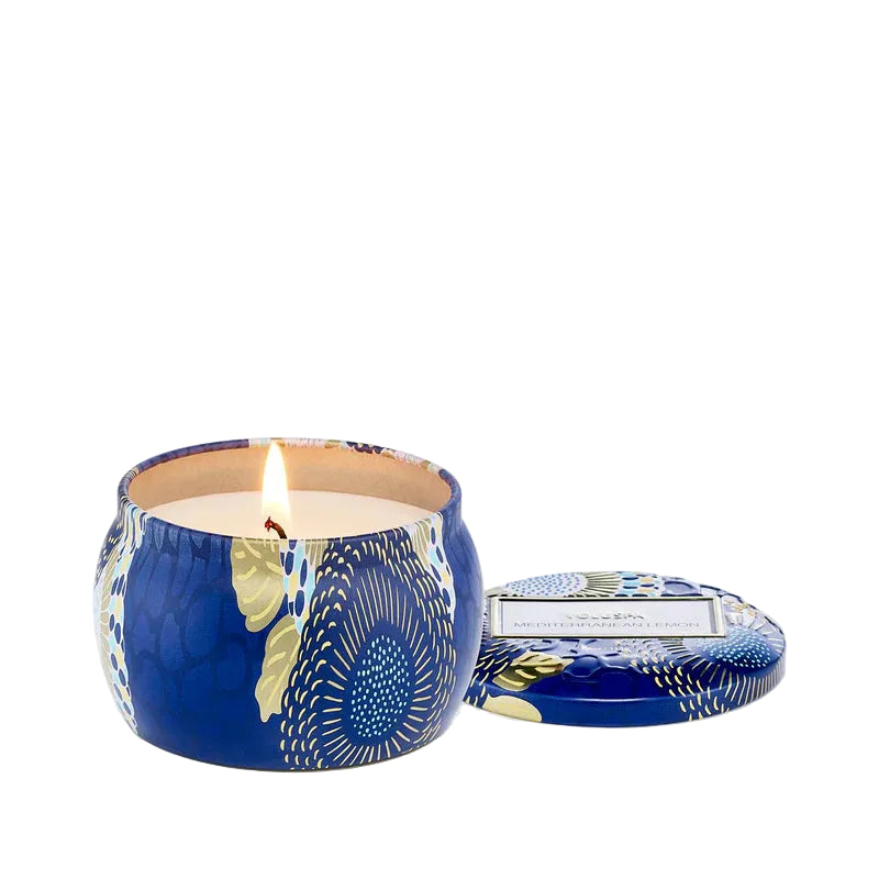 Voluspa Mediterranean Lemon Mini Tin Candle