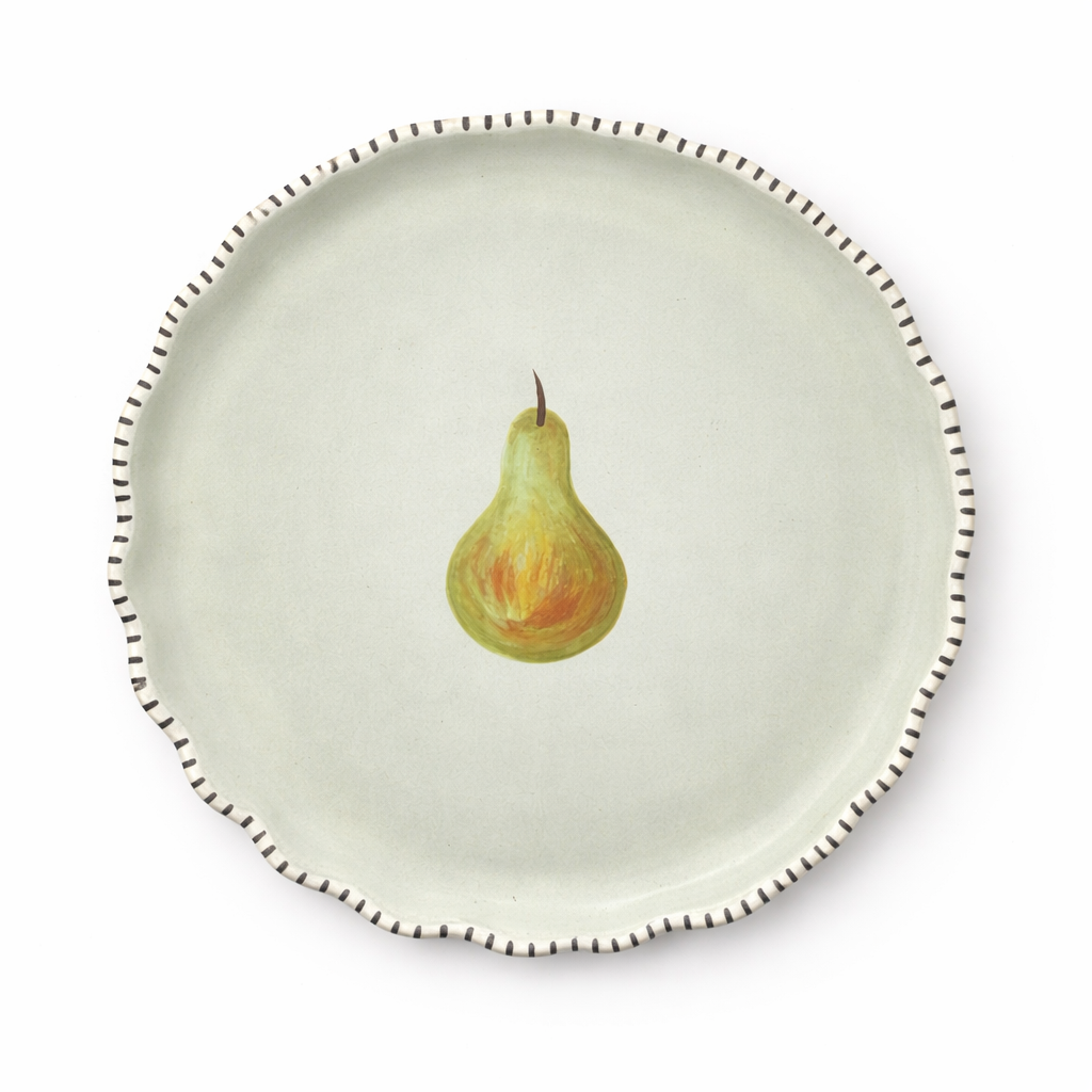 Minnie-Mae Pear Plate, Mint Green