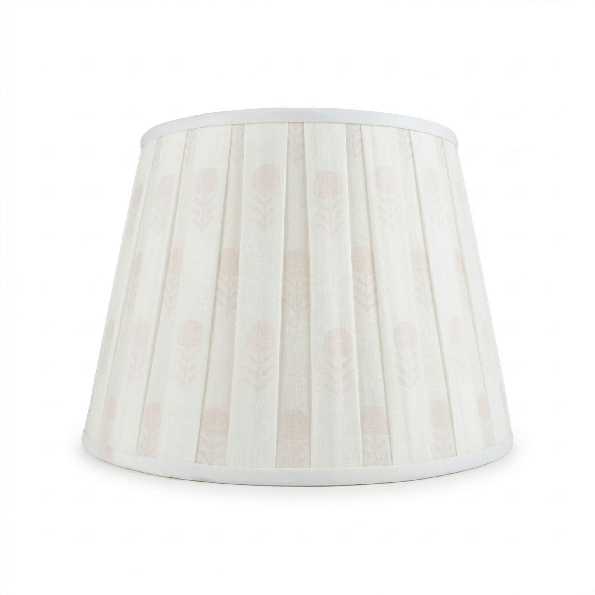 Mughal Box Pleat Shade in Soft Pink - Hunt and Bloom