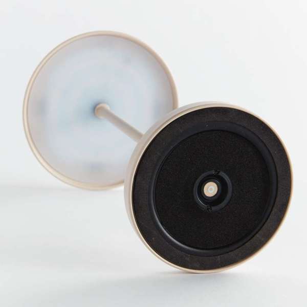 Oxley Short Cordless LED Lamp, Buff